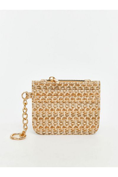 LC Waikiki Beige Women's Straw Wallet