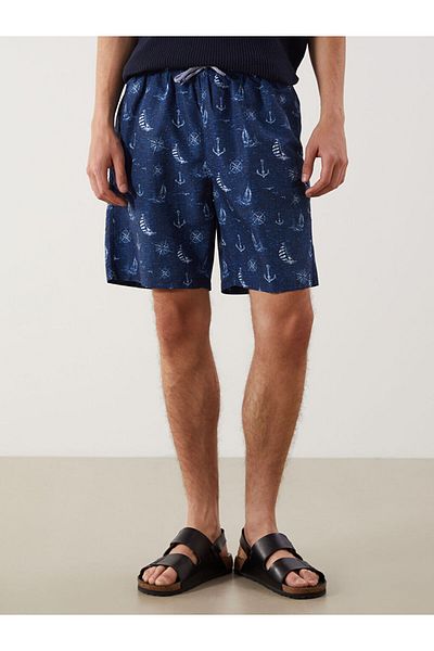 LC Waikiki Lcw Knee Length Boy Patterned Men's Swim Shorts Fast Fashion