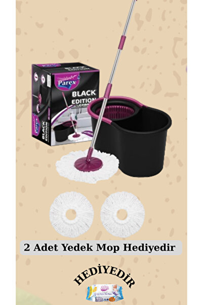 Parex Black Edition Temizlik Seti 2 Adet Yedek Mop HEDİYELİ