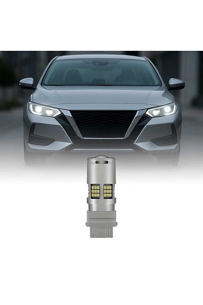 AUTOREY LED Car Bulb T20 7443 White Color 6000K for Position or DRL daytime running lights CANBUS