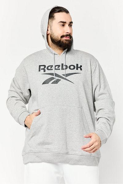 Reebok Men Sportswear Fit Long Sleeves Running Sweatshirt, Light Grey