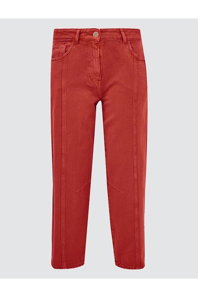 Jimmy Key Kiremit 100% Cotton Normal Waist Normal Leg Denim Trousers
