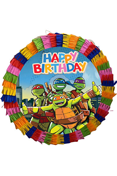 OEM Piniata pentru petreceri, 35 cm, multicolora, model Testoasele Ninja