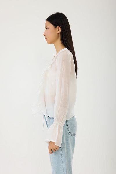 SEVİLEN Ruffle Collar Blouse