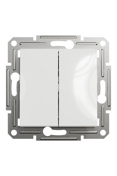 Schneider Electric Asfora White Double Vavien Frame Included