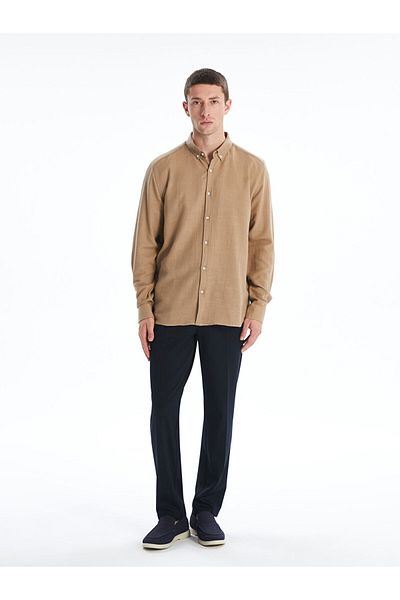 LC Waikiki Cămașă pentru bărbați cu mânecă lungă, slim fit, cu mânecă lungă - S55717Z8
