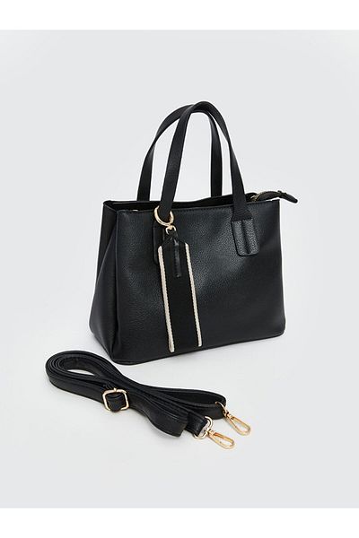 LC Waikiki Black Leather Look Women's Handbag