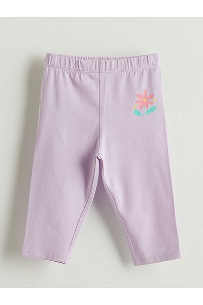 LC Waikiki New Season Elastic Waist Floral Girls' Leggings 2-Piece - S5Ir20Z1