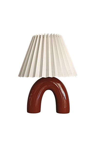 Bahar Aydınlatma Talde Bordo Abajur