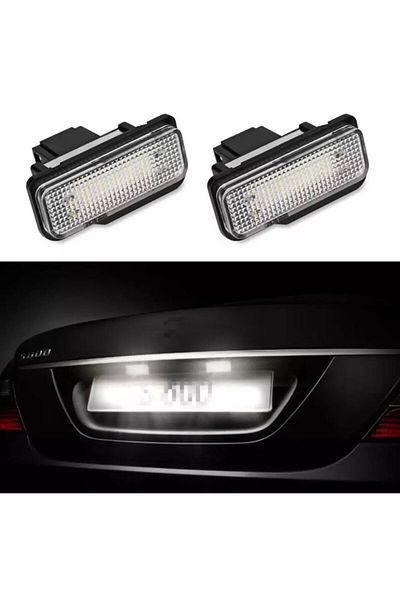 AUTOREY Set 2 becuri LED pentru plăcuța de înmatriculare pentru MERCEDES Clasa E W211 Clasa C W203 5D (Break) CLS W219 SLK R171
