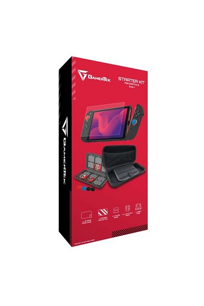 Gamertek مجموعة أدوات البدء من GamerTek لجهاز Nintendo Switch 2 - 9 في 1