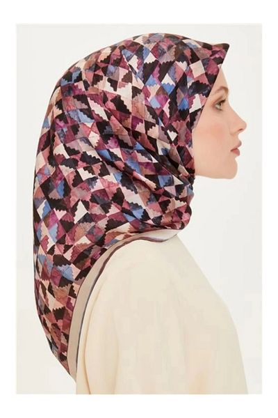 Armine Μεταξωτό μαντήλι Twill 9214-83 Dusty Rose Μικτό σχέδιο