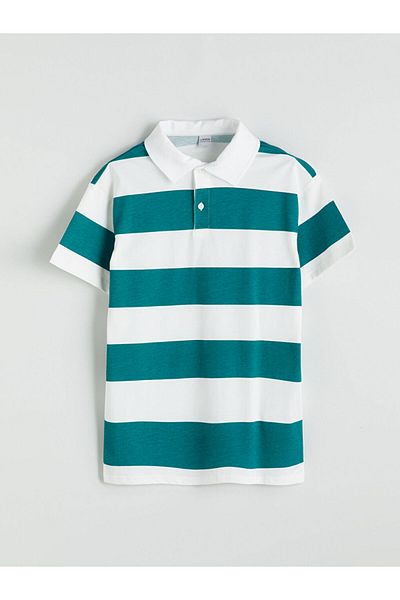 LC Waikiki New Season Polo Neck Striped Boy's T-Shirt - S5Pl90Z4