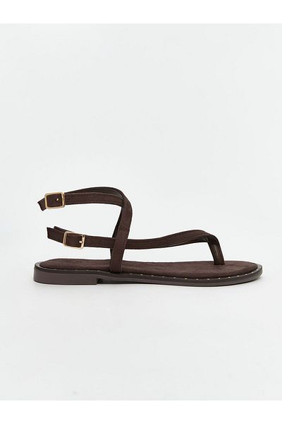 LC Waikiki New Season Suede Look Women's Sandals - S5Mf77Z8