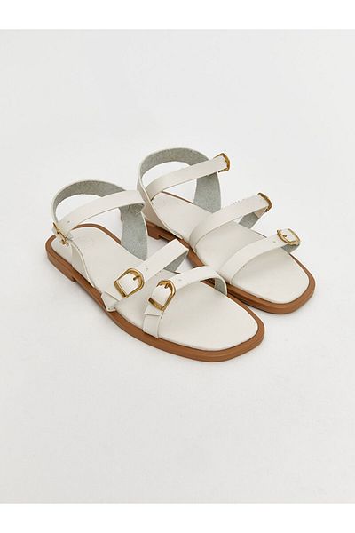LC Waikiki New Season Leather Look Women's Sandals - S5Mf82Z8