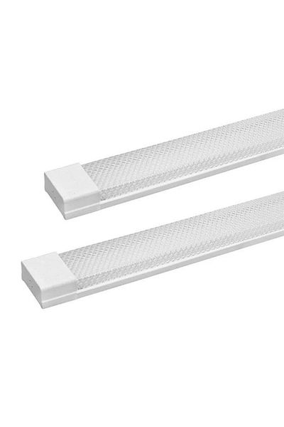 ZMR شريط إضاءة LED أبيض كريستالي 80 وات 120 سم 6500 ك، عبوة من قطعتين