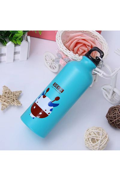 Choice 500-1000ml Giraffe Cute Animal Water Bottle for Kids, Outdoor Portable Sports Bottle, Cycling, Campi