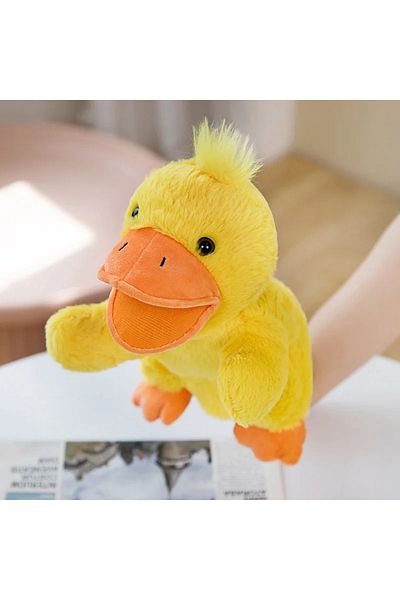 Choice 25cm duck Stuffed Plush Animals Toys Hand Finger Story Puppet Kawaii Dolls Educational Baby Toys Duc