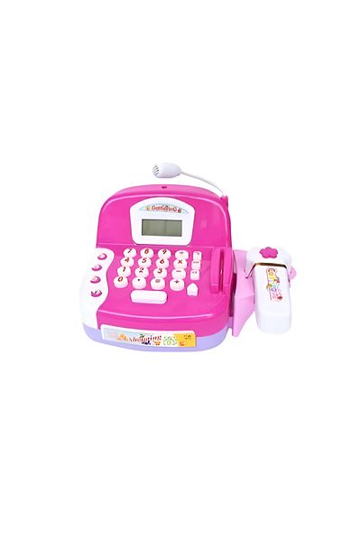 rexa Pink Pay Register – Toy Cash Register for Kids with Scanner, Lights & Sound