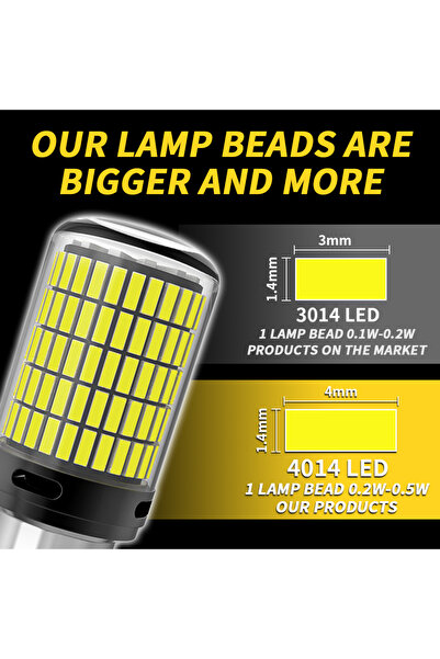 Choice 1156 ba15s P21W أبيض 2x 1157 BAY15D P21/5W 4014 150SMD WY21W W21W 7443 W21/5W 3157 P27/7W 3057 1156