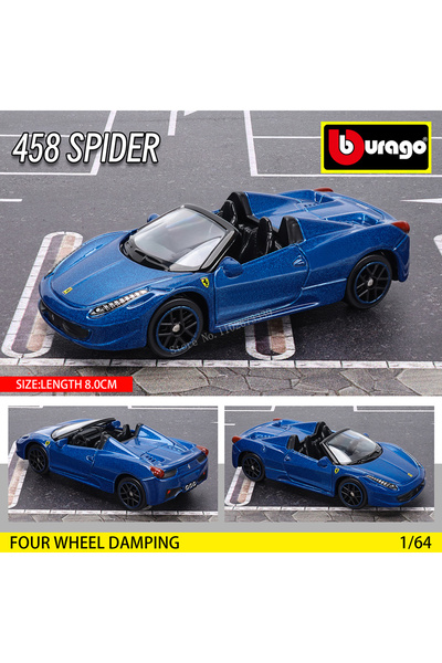 Choice10 458 سبايدر Bburago1:64 فيراري E812 كومبيتيزيوني نموذج سيارة صغيرة من سبائك معدنية لعبة هدية Sce