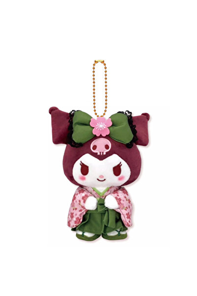 Choice Kuromi Sanrio kimono Plush Toys Hellokitty Cinnamoroll Kuromi Pendant Bag Accessories Keychain Bag C