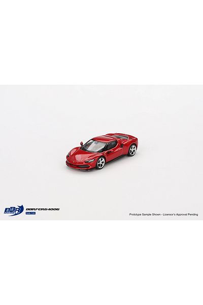 alpmodel Mini Gt 1/64 Bbr Ferrari 296 Gtb Rosso Imola Bbrfer64006
