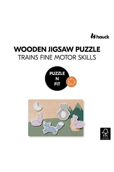 HAUCK Puzzle din lemn certificat FSC