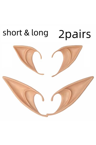 Choice4 brown short long Cosplay Fairy Elf Ear Artificial Soft Silicone Vampire Elven Ears Christmas Masquer