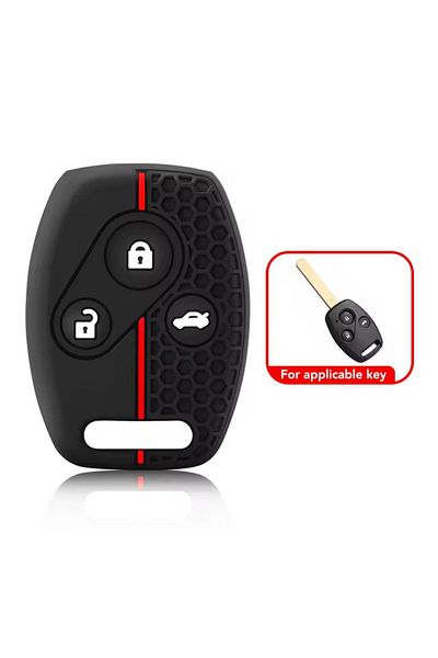 ŞENYILDIZ AKSESUAR Honda Civic Fd6 Crv Accord Compatible 3-Key Silicone Key Protection Case 2. See the Picture