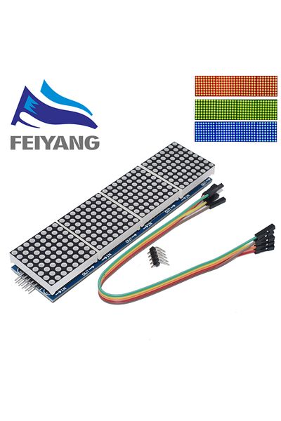 Choice Blue MAX7219 dot matrix module microcontroller module 4 in one display