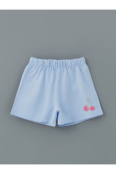 LC Waikiki New Season Girls' Shorts with Elastic Waist 2-Piece - S5Fd05Z1