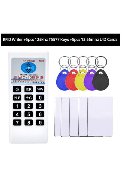 Choice 5CardUID 5KeyT57 Handheld 125Khz 13.56MHZ Copier Duplicator Cloner RFID NFC IC Card Reader & Writer