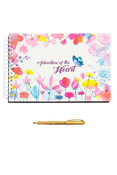 OEM Photo Album / Guestbook package for baptism dated May 12, 2018, A4 landscape, pen included