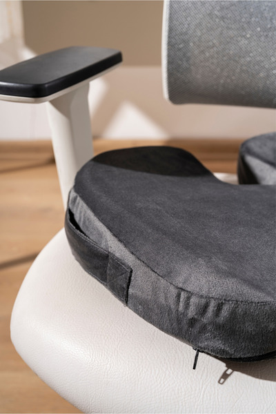 VİSCOTEX Visco Ortopedik, нековзна основа, офісна, автомобільна, кокцигіна подушка для сидіння, 45x34x7 см