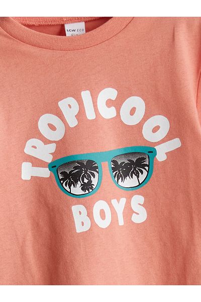LC Waikiki New Season Crew Neck Printed Boy's T-Shirt - S5I205Z1