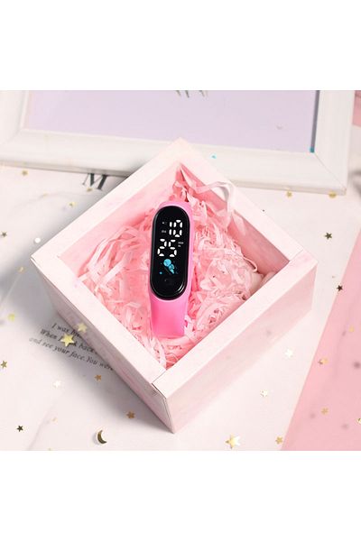 Choice pink Astronaut Bracelet Watch LED Touch Boy and Girl Electronic Watch