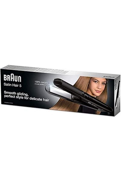 Braun St510 Satin Hair 5 Hair Straightener, Black