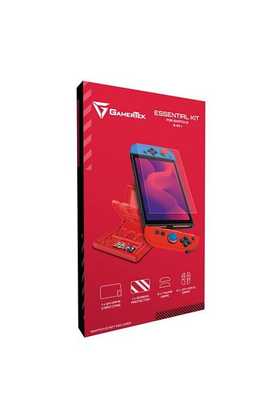 Gamertek مجموعة GamerTek الأساسية لجهاز Nintendo Switch 2 - 6 في 1