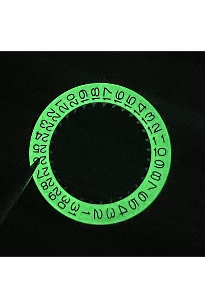 Choice Green Top C3 Green Luminous Datewheel Fit to NH35 Movement Ice-Blue Lumi Disc Parts Mod Replace Part