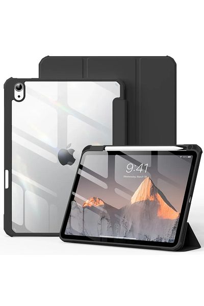 Choice iPad Air 11 2024 M2 Black Transparent Acrylic Back Case for IPad Pro Air 13 11 12.9 10 9 8 7 6 5 4 T