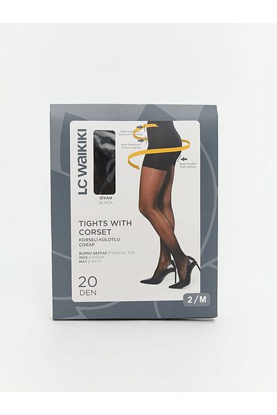 LC Waikiki Black 20 Denier Women's Pantyhose