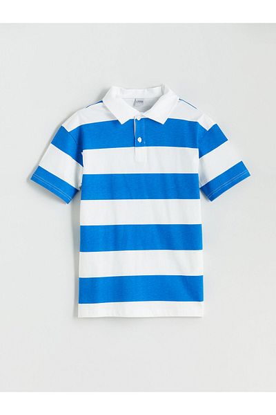 LC Waikiki Tricou pentru băiat cu dungi cu guler polo sezon nou - S5PL90Z4
