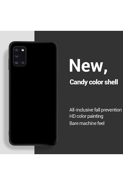 Choice A32 4G Black Liquid Silicone Soft Phone Case for Samsung Galaxy A31 A41 A51 A71 A11 A21S A12 A22 A32