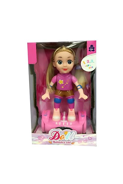 rexa Balance Car Lovely Doll Toy – With Music & Lights, Interactive Fun for Kids