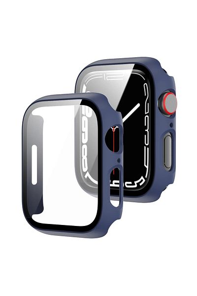 Choice Series 7-8-9 45mm Blue Tempered Glass+Cover For Apple Watch Case 45mm 41mm 44mm 40mm 42mm Screen Pro