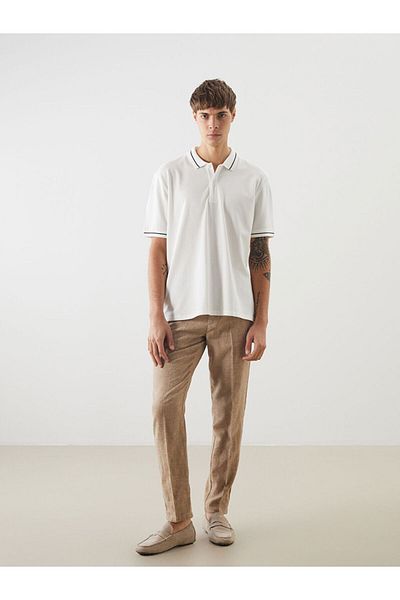 LC Waikiki Νέα σεζόν Polo Neck Pique Ανδρικό Tisort - S5FG49Z8