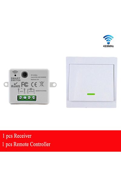 Choice 1x receiver 1xRC CENFAYA 433HMz Wireless Light Switch 86 Wall Panel RF Switch 110V 220V 230V 10A Rel