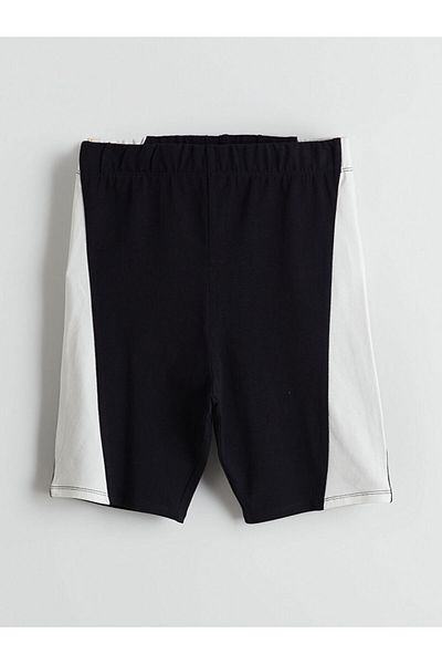 LC Waikiki Pink Girl's Short Leggings with Elastic Waist