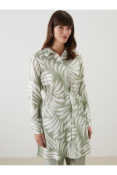 LC Waikiki Beige Patterned Women's Shirt Tunic